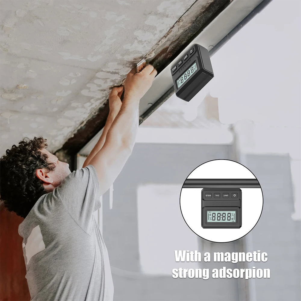 Mini Digital Protractor Magnet HT-300C &ndash; LCD Readout