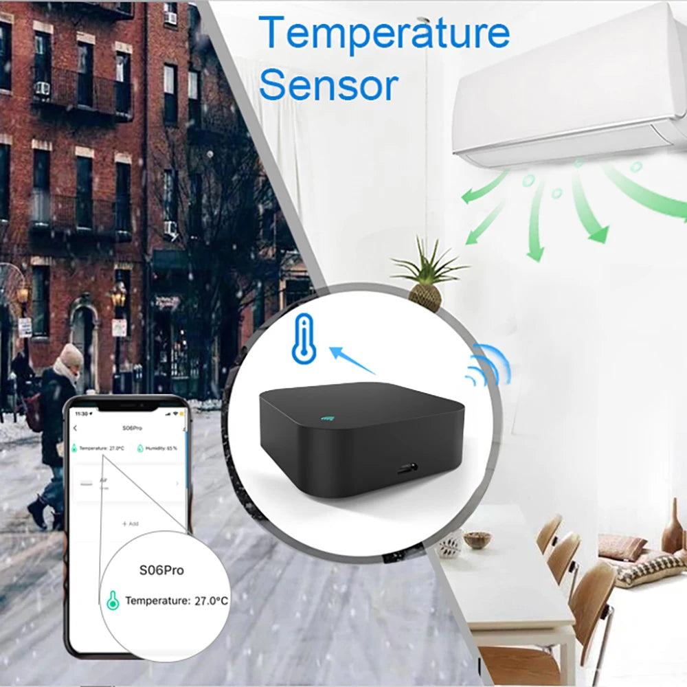 Tuya WiFi IR Remote Control with Temperature and Humidity Sensor for Smart Home