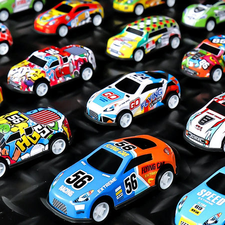 48Pcs Mini Inertial Car Set &ndash; Pull Back Action City Scene