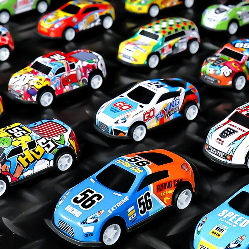 48Pcs Mini Inertial Car Set &ndash; Pull Back Action City Scene