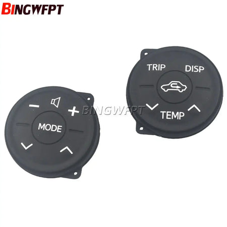 2PC Multifunction Steering Wheel Switch Control Button Panel Rubber For Toyota Prius 30 09-13 Prius Eco 10-13 ZWV30 XW30 10-12 by InterCyprus Trading Ltd