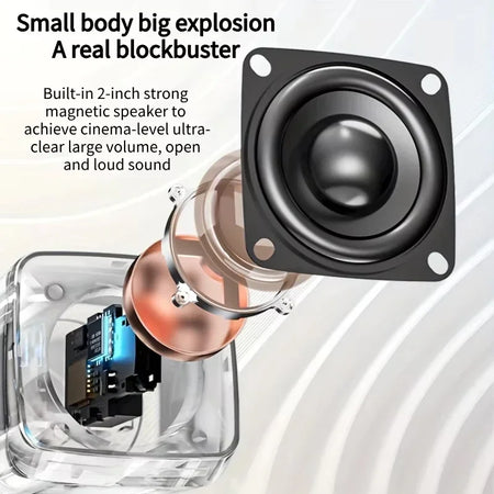Mini Speaker With Cool Lights Stereo Sound &ndash; USB Powered