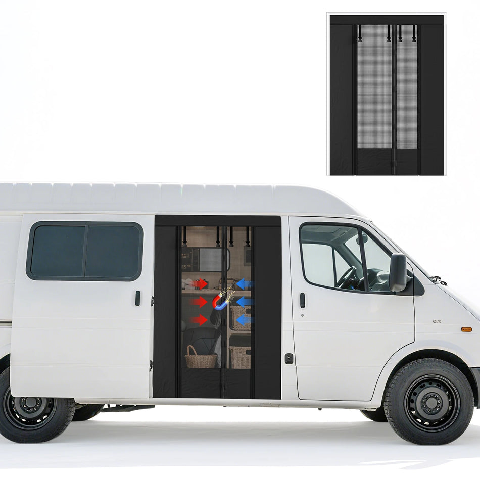 Magneettinen Näyttöovi VW T5 T6 Liukuovi Hyttysverkko