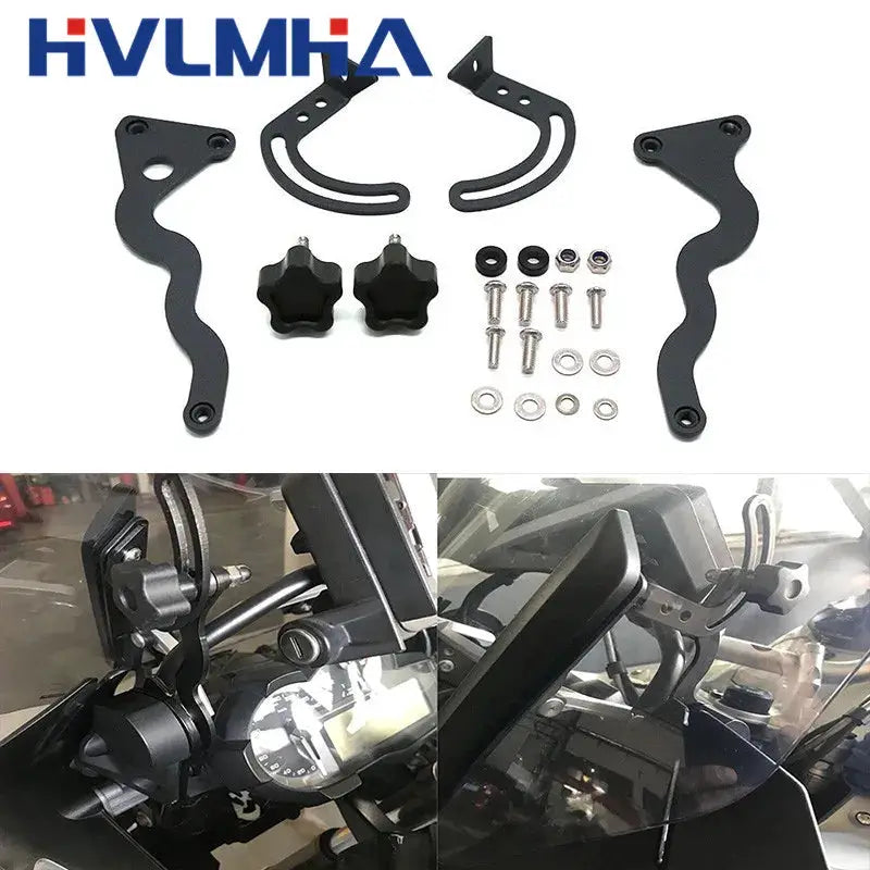 R1200GS Adventure 13-23 Windshield Support Holder Windscreen Strengthen Bracket Kits for BMW R1250GS R 1200GS LC/ADV 2014 - 2022 by InterCyprus Trading Ltd