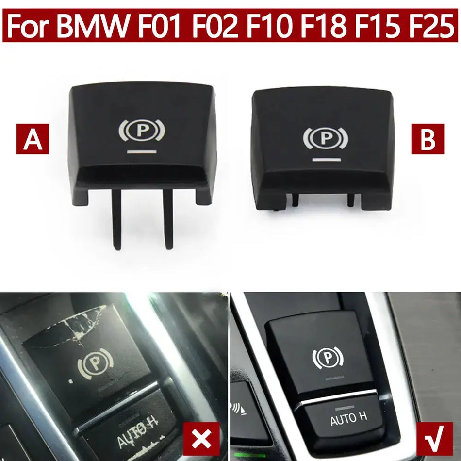 Car Handbrake Parking Brake P Button Switch Cover For BMW 5 6 7 X3 X4 X5 X6 Series F01 F02 F10 F12 F15 F16 F25 F26 61312822518 by InterCyprus Trading Ltd