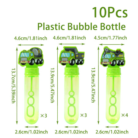 Engineering Vehicle Bubble Tube Soap Bottle Construction Birthday Party Decor Kids Favors Toys for Guests Gifts Baby Shower 3
