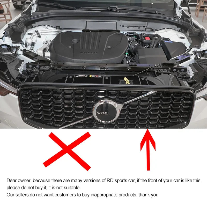 Volvo Car Accessories: Stylish Mesh Grille Decorative Strips for XC60, S90, XC40, XC90, V40, S60, V60, V90, V60CC, V90CC Models