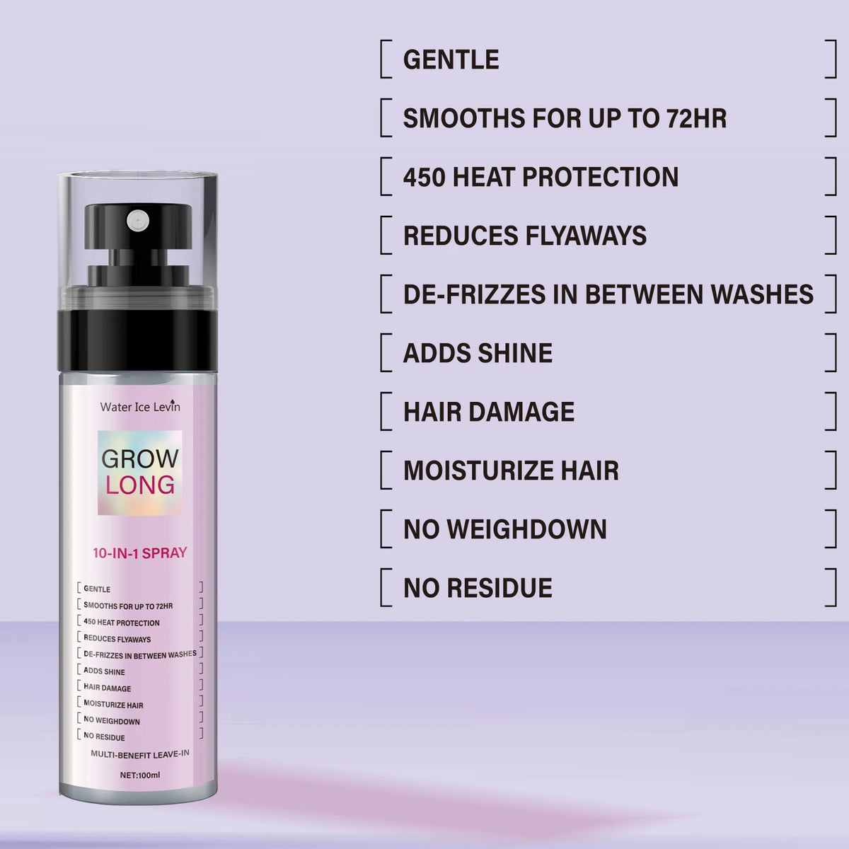 Water Ice Levin 10 in 1 Long Hair Care Spray &ndash; Innovative All-Round Hair Treatment