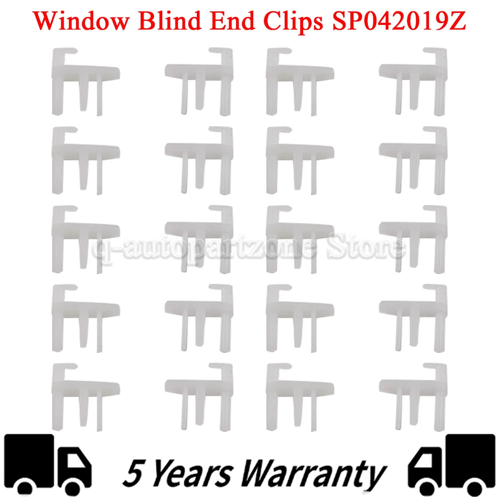 SP042019Z Window Blind End Clips for Seitz Dometic Flyscreen - 5 L/H &amp; 5 R/H Pairs