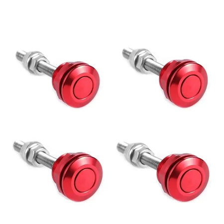 22mm 1Pc/4Pcs Universal Car Push Button Bonnet Hood Pins Kit Aluminum Quick Release Latch Bumper License Plate Lock Clip by InterCyprus Trading Ltd