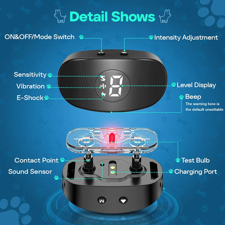 Anti Barking Dog Collar 778 &ndash; Rechargeable Bark Stopper