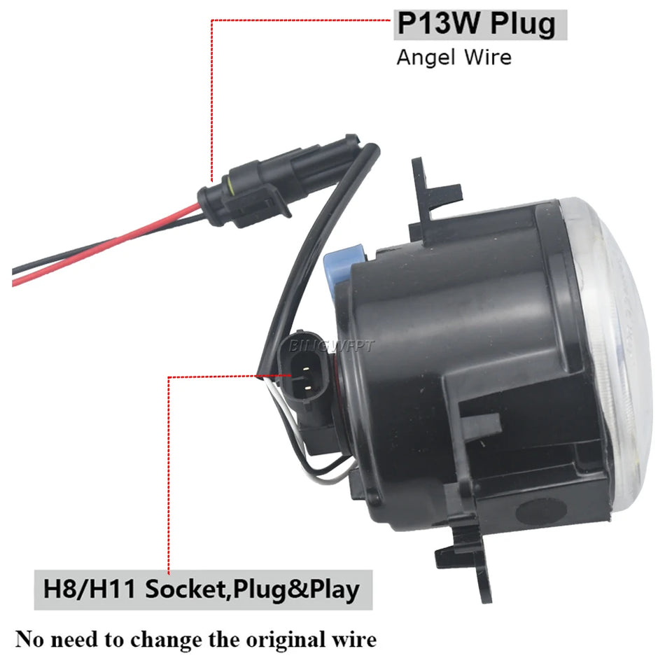 LED eņģeļa acs DRL miglas lukturu komplekts Smart Fortwo Forfour 453 2014-2018