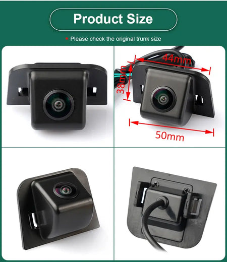 GreenYi CCD AHD 1920x1080P Night Vision Car License Plate Light Rear View Camera For Toyota Prius 2011-2014 Trunk Reserved Hole by InterCyprus Trading Ltd