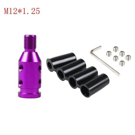 Car Shift Knob Adapter Universal Aluminum Alloy Gear Shift Knob Adapter for Non-Threaded Manual Shifters M12x1.25 M10x1.5 by InterCyprus Trading Ltd