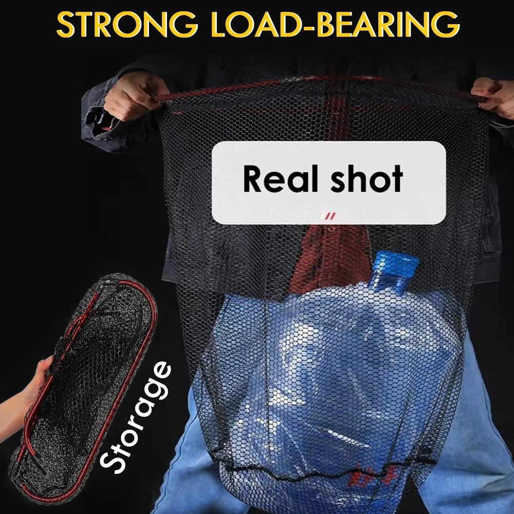 MBLN Portable Carbon Fiber Fishing Net with Retractable Alloy Head