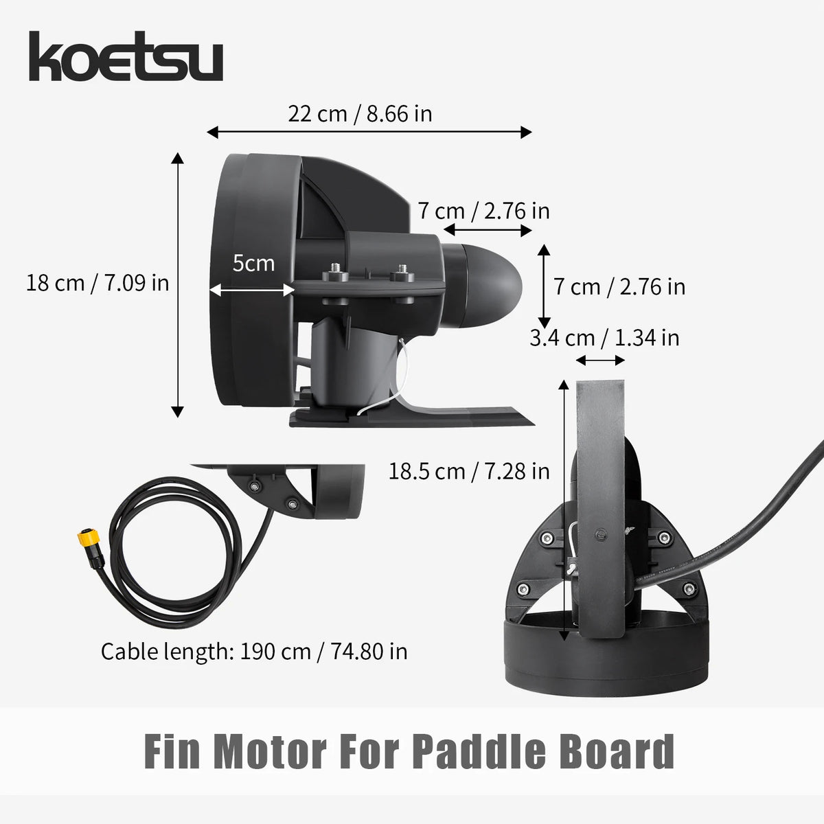 KOETSU Paddle Board Propeller &ndash; Ultra Lightweight Design