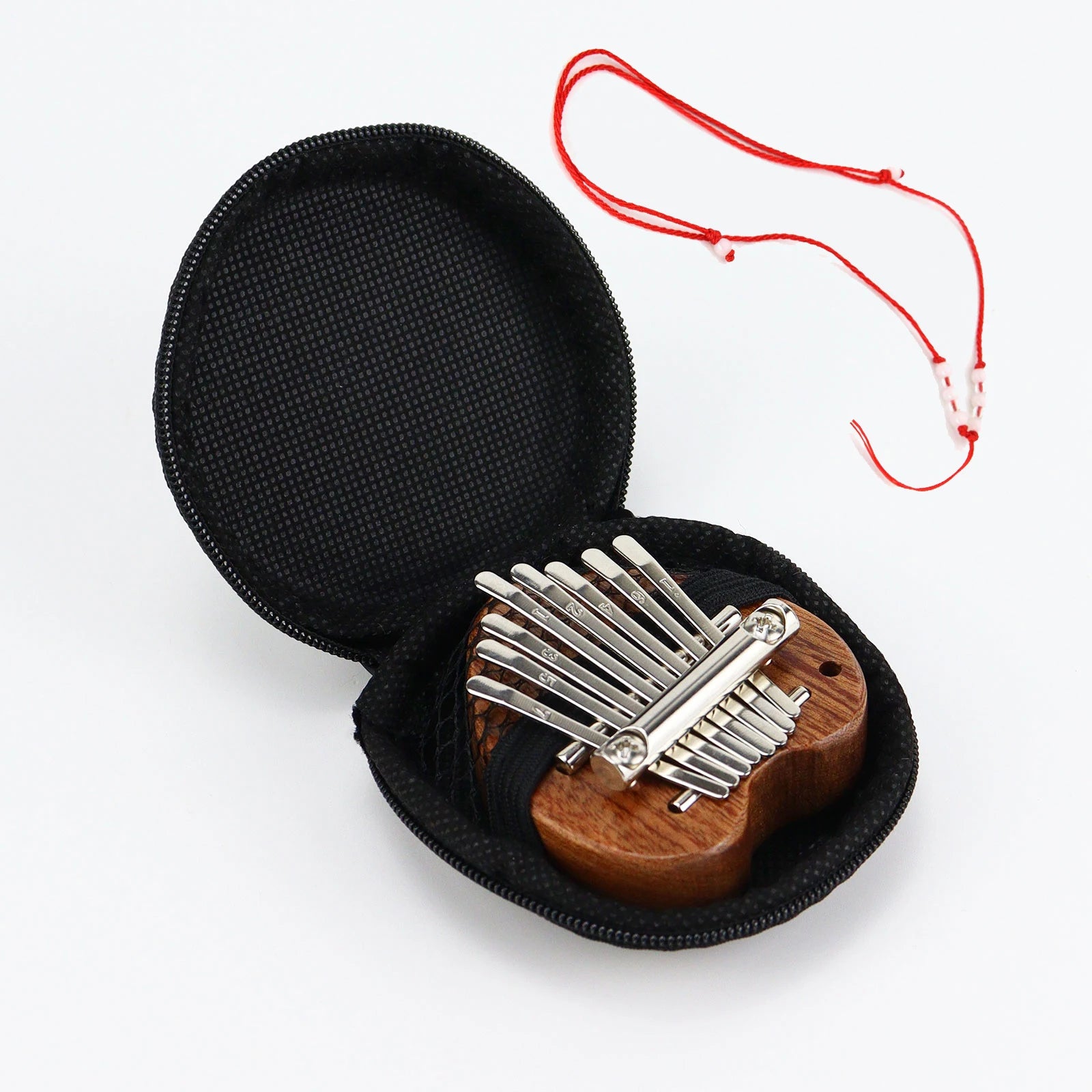 Mini 8-Key Thumb Heart-shaped Kalimba Piano Set &ndash; Portable