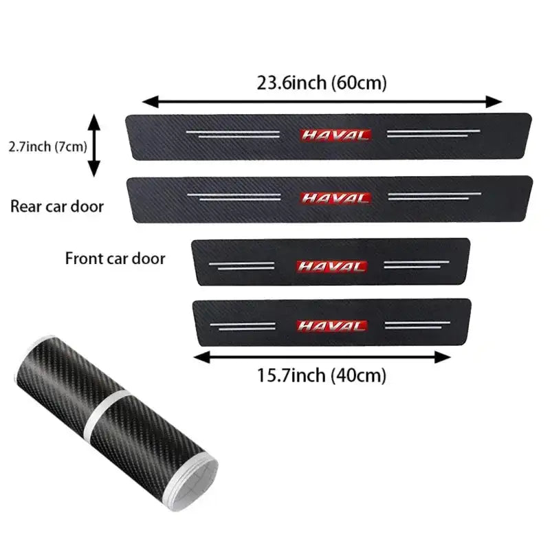 Haval Car Door Sill Protector Carbon Fiber Anti Scratch