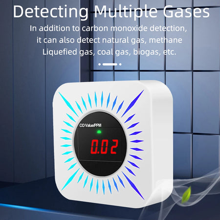 Tuya ZigBee CO and Gas Leak Detector &ndash; LCD Screen Display