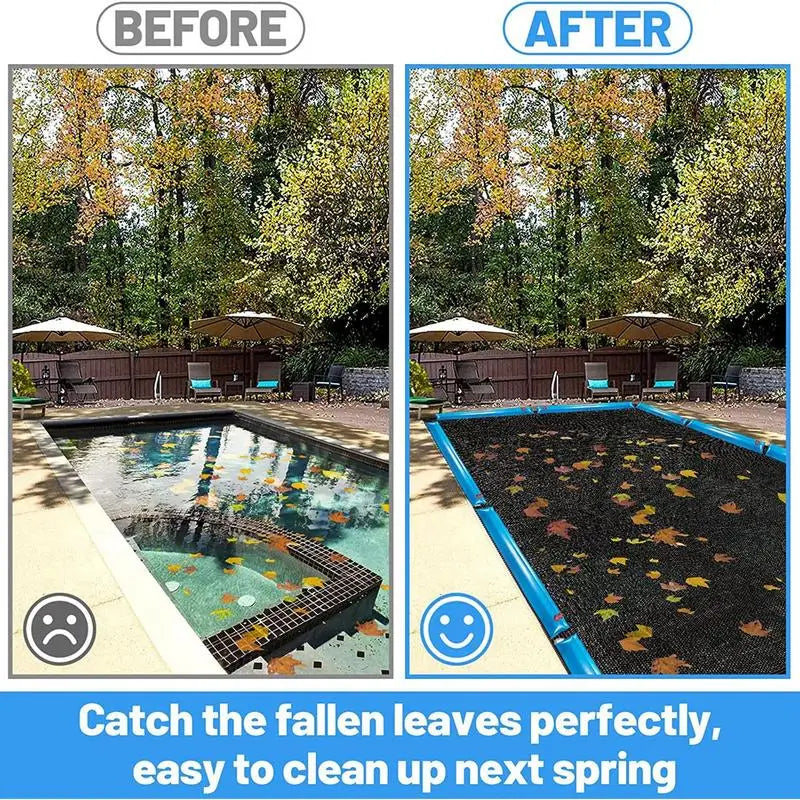 Pool Leaf Net Cover for Inground and Above Ground Pools - 5x10m Fine Mesh