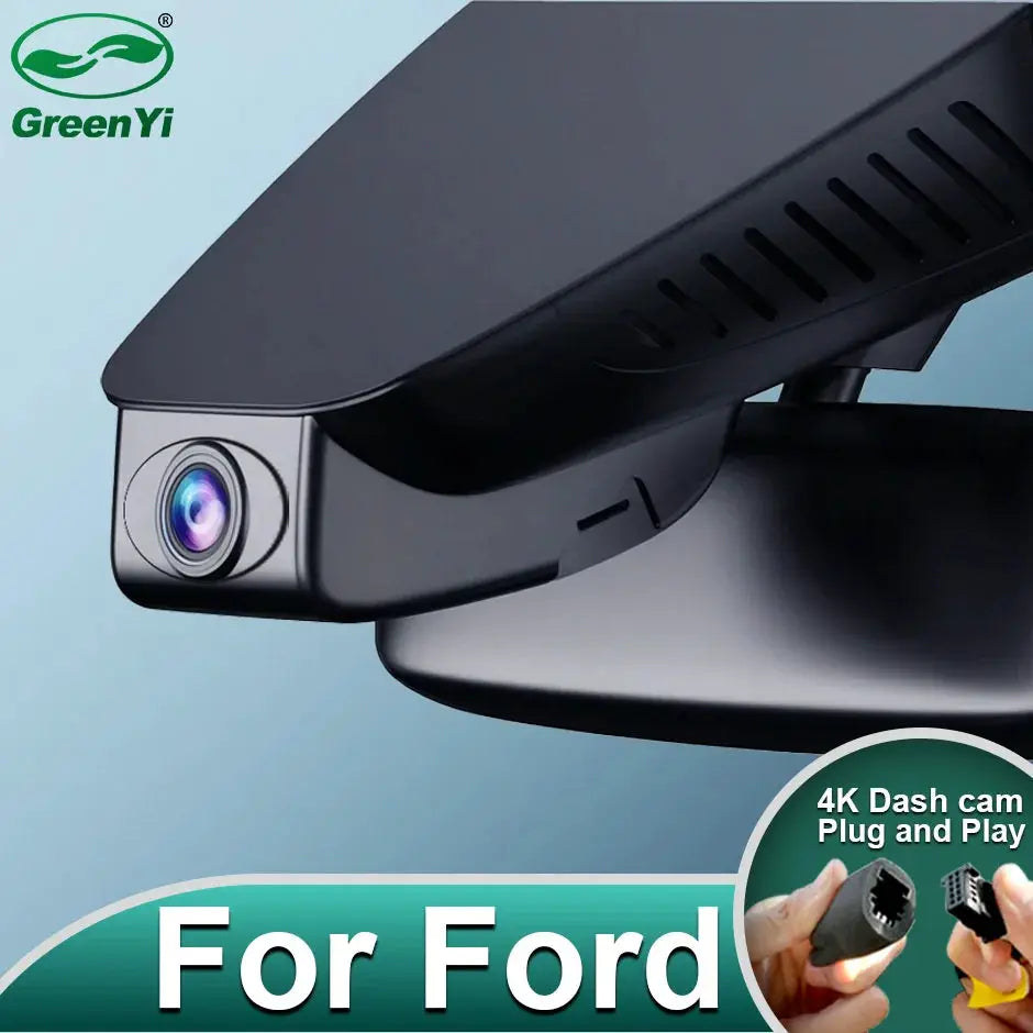 Plug and Play Hidden 4K WiFi Dash Cam Car DVR Front Rear Camera For Ford EcoSport 2015-2019 by InterCyprus Trading Ltd