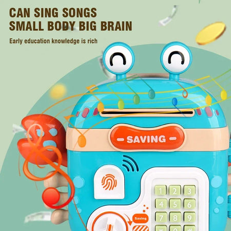 Crab Piggy Bank Toy - Music Lights For Fun Learning