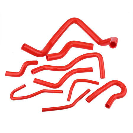 9pcs Red Silicone Auto Radiator Hose Kit for Civic D15 D16 SOHC EG/EK 1992‑2000 by InterCyprus Trading Ltd