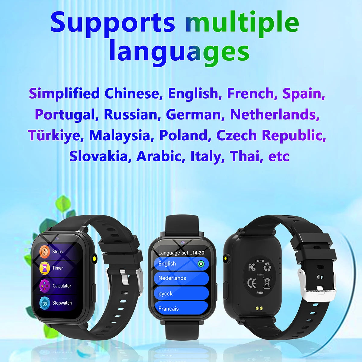 Kids Games Smart Watch &ndash; 18 Built In Games With Camera