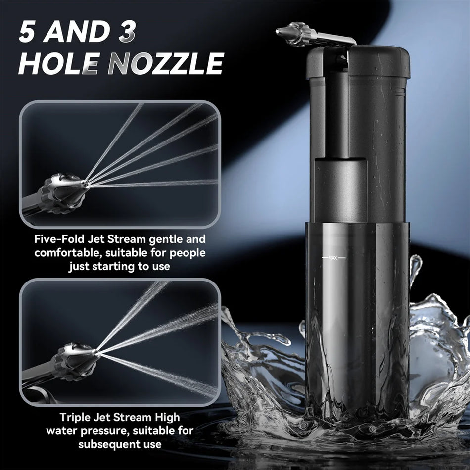 Ηλεκτρικό Σετ Αφαίρεσης Κεριού Αυτιού με Καθαρισμό με Νερό, Έξυπνη Οθόνη, Αδιάβροχο IPX67