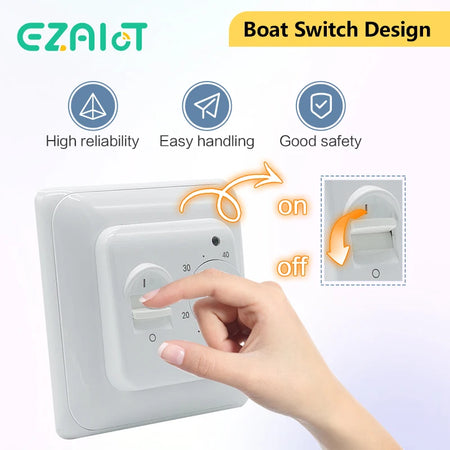 Electric 16A Floor Heating Thermostat &ndash; Mechanical Control