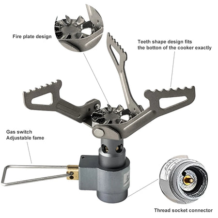 BRS-3000T Ultralight Titanium Gas Stove for Camping &amp; Hiking