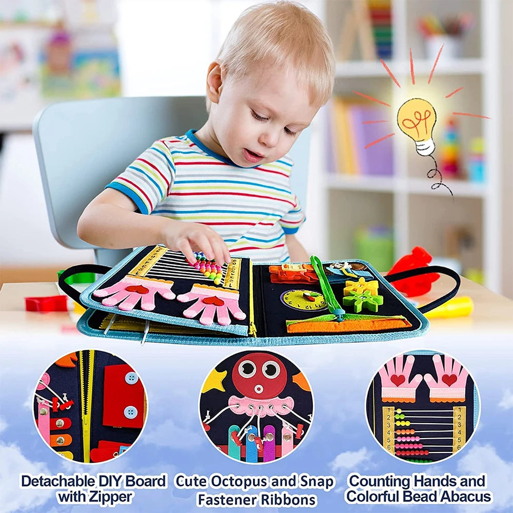 Kids Busy Board Toy &ndash; Improves Fine Motor Skills At Home