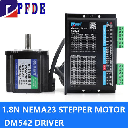 NEMA 23 Stepper Motor &ndash; Exceptional Precision and Reliability motor and DM542 / 8MM