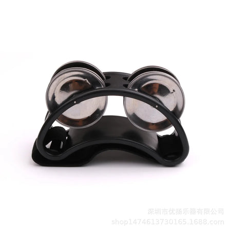 Elliptical Drum Companion - Kids Educational Tambourine black