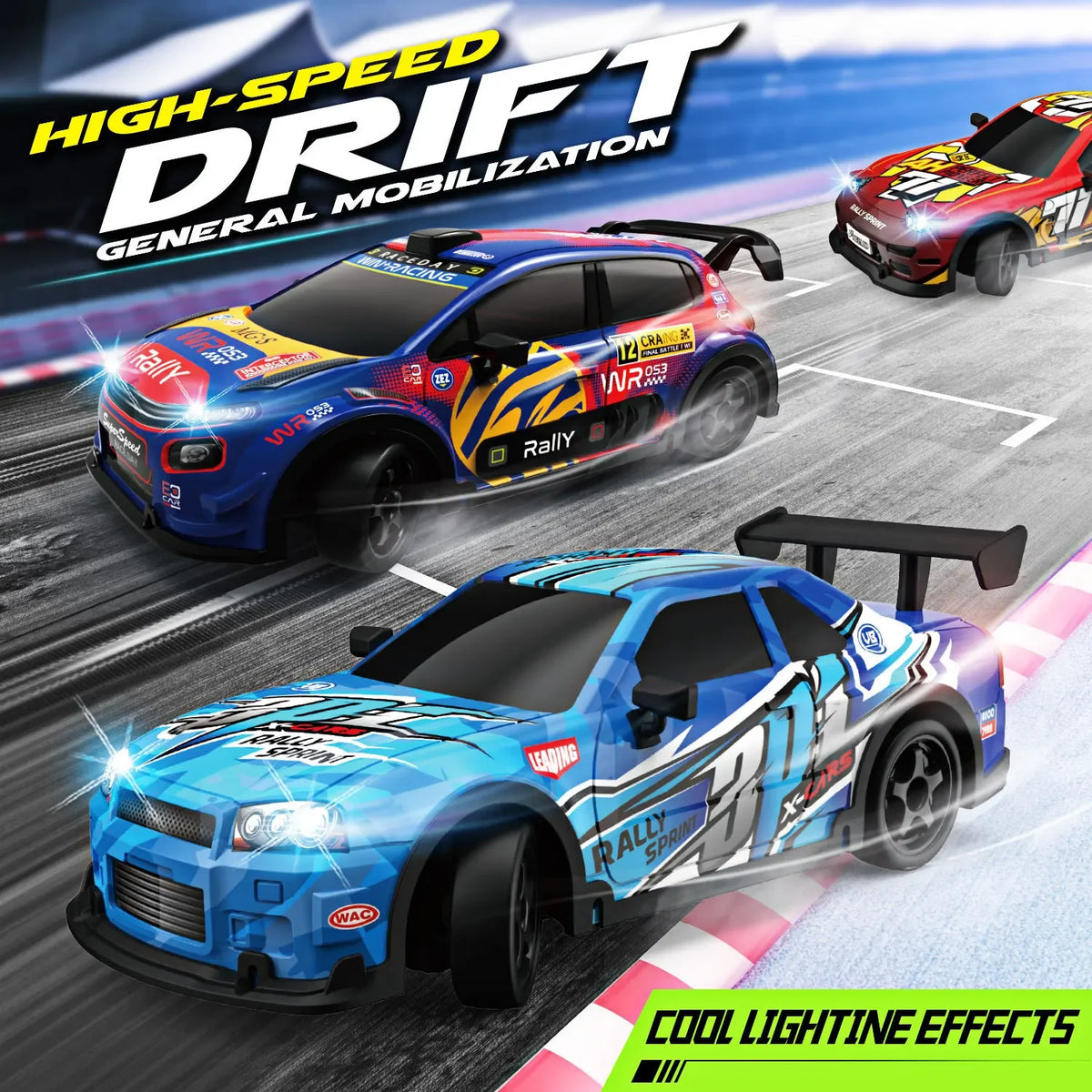 1:18 Remote Control Car &ndash; Glow In Dark 2.4G RC Speed