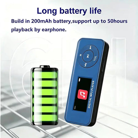 KEBIDUMEI Mini MP3 Player Bluetooth 5.3 Student Walkman Swimming Running Riding Built-in Speaker Support FM Radio E-Book by InterCyprus Trading Ltd