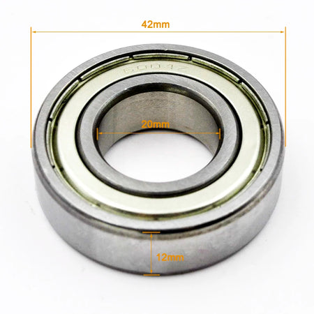 6000ZZ 6001ZZ Bearing Set - Deep Groove Ball Bearings 6004ZZ 20x42x12mm / CHINA / 2Pcs