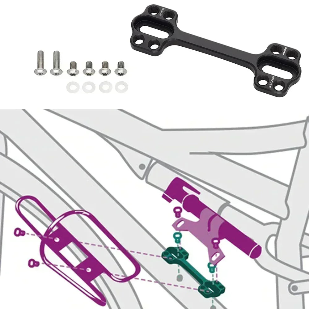 Portaledge XE Bike Bottle Cage Mount Strap &ndash; Convenient Tool and Tube Storage Wolf DOGBONE