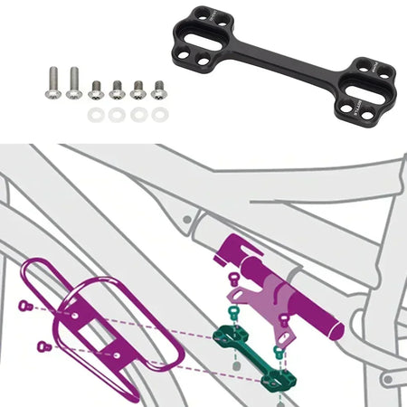 Portaledge XE Bike Bottle Cage Mount Strap &ndash; Convenient Tool and Tube Storage Wolf DOGBONE