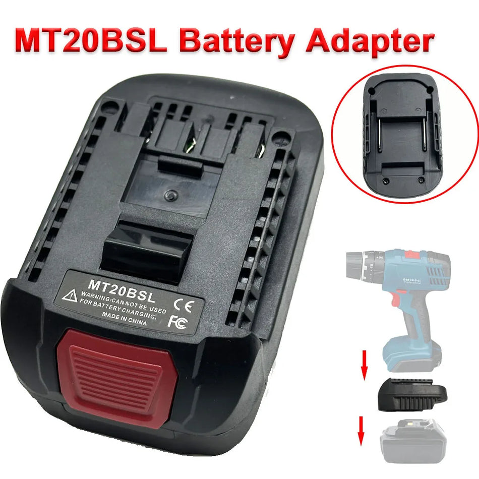Adaptador de Bateria MT20BSL Conversor para Ferramentas Bosch 18V Makita