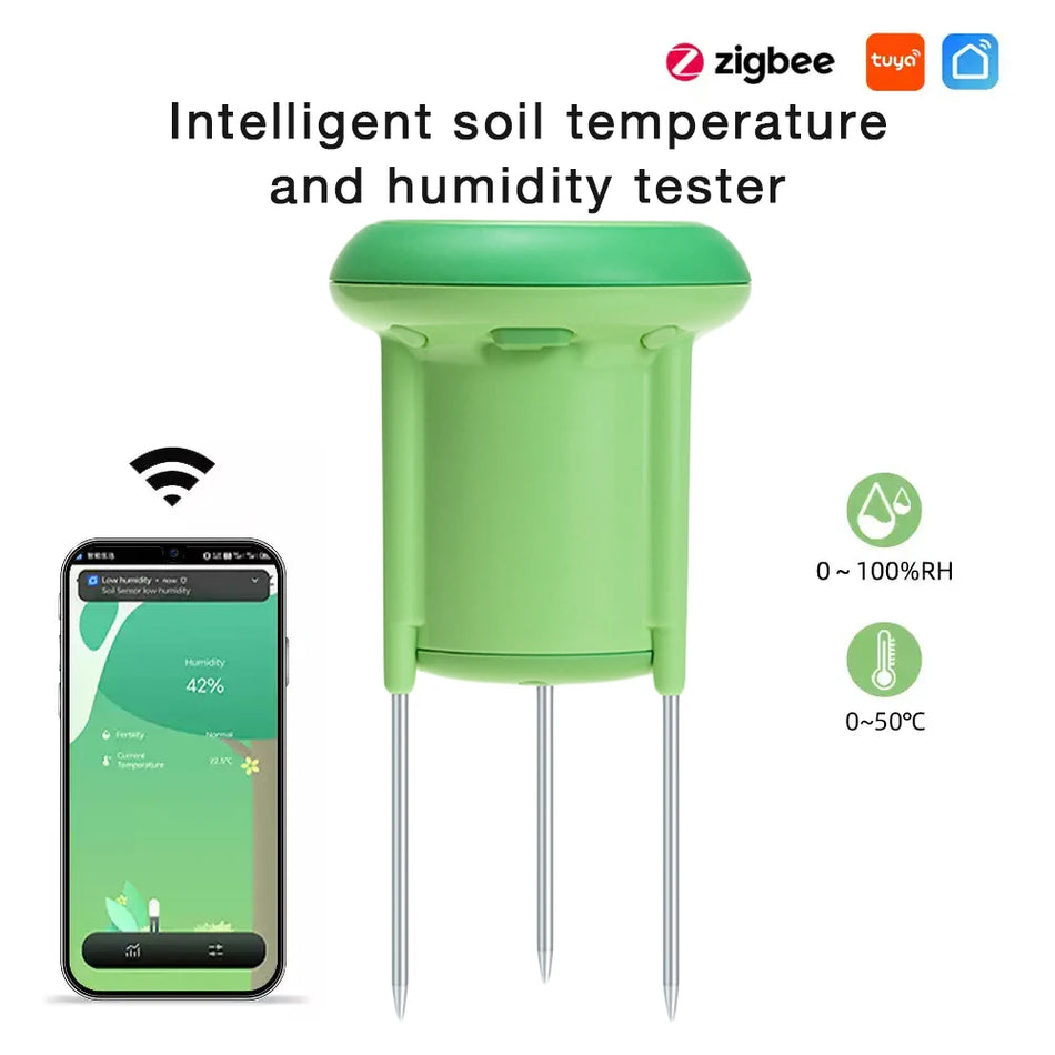 Tuya ZigBee Soil Tester &ndash; Smart Temperature And Humidity Monitoring