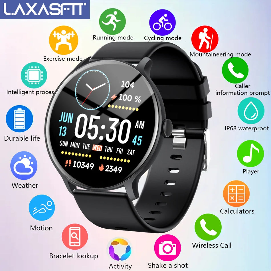 LAXASFIT 2025 Έξυπνο Ρολόι IP68 Αδιάβροχο Android IOS