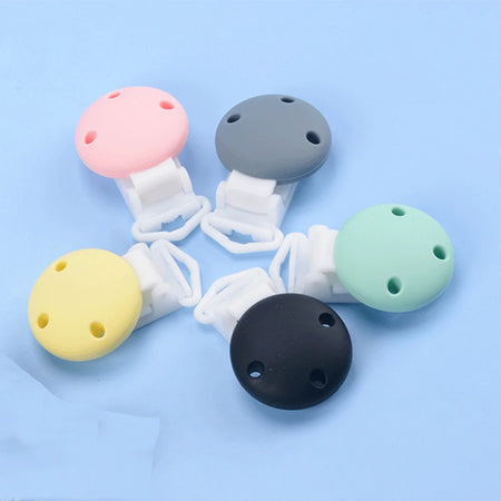 Lofca 5-Pack Silicone Baby Pacifier Clips - Safe &amp; Stylish Teething Gifts
