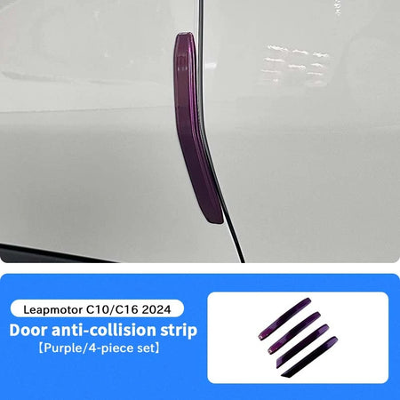 2024 Leapmotor C10 C16 Door Edge Protector - ABS Anti-Collision &amp; Scratch-Resistant Strip Door 4Pcs Purple