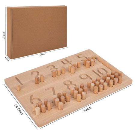 Brozebra Wooden Number Puzzle BZS00328 &ndash; Math Skill Builder