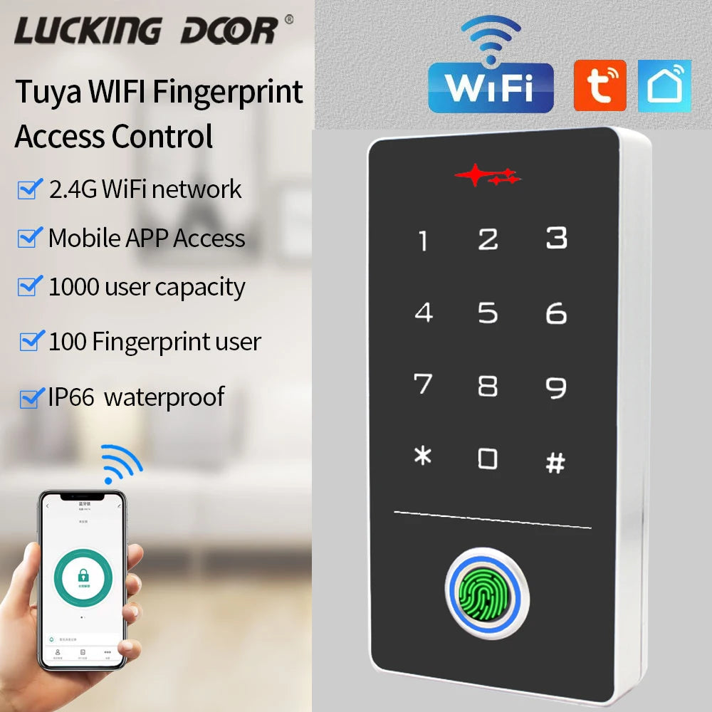 TF1AS-EM-W-wifi &ndash; Tuya App Access Control Gate Lock