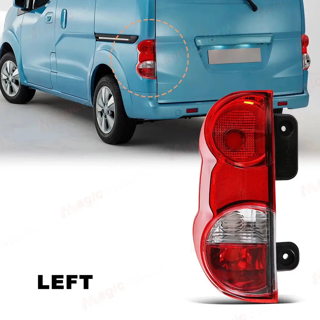 Tail Lamp For Nissan NV200 2009 2010 2011 2012 2013 2014 2015 2016 2017 2018 2019 Car Tail light Assembly Taillights Left/Right by InterCyprus Trading Ltd