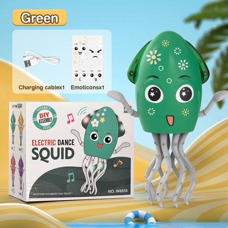 Funny Electric Crawling Octopus &ndash; Interactive Stress Relief Gift Green / OneSize