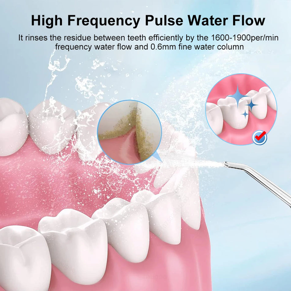 Portable Oral Irrigator Water Flosser USB Rechargeable for Teeth, Mouth Wash