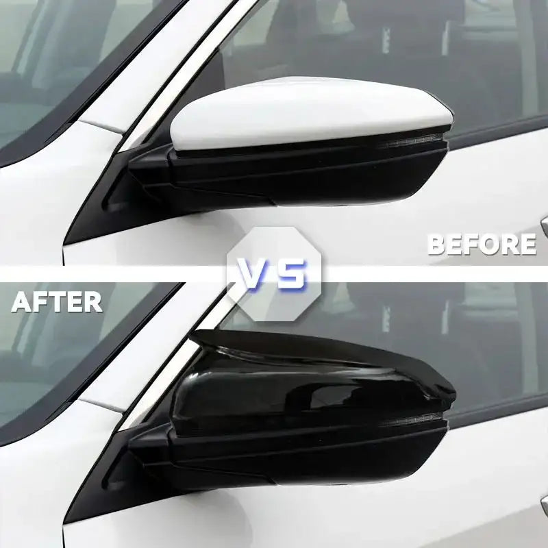 Horn ABS Carbon Fiber Mirror Covers Honda Civic 10th Gen